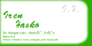 iren hasko business card